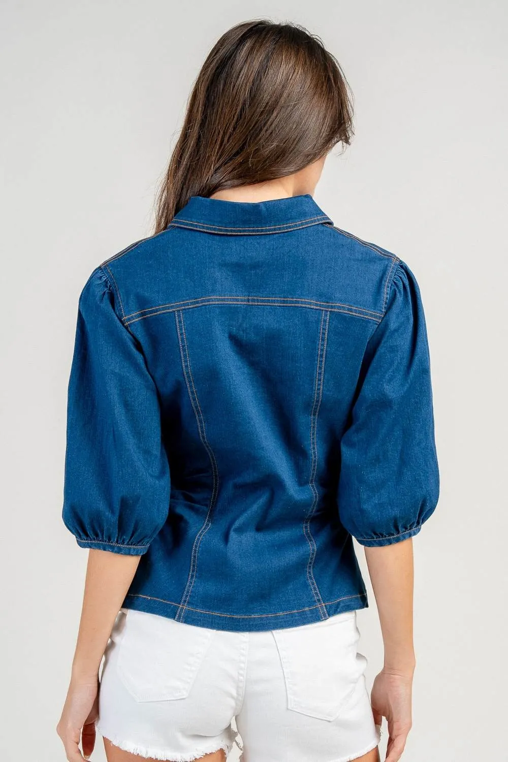 CT10744Y / DENIM FITTED SILHOUETTE SHIRT sold by privy product image thumbnail 3