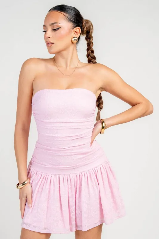 PD79510S / STRAPLESS SKATER MINI DRESS sold by privy