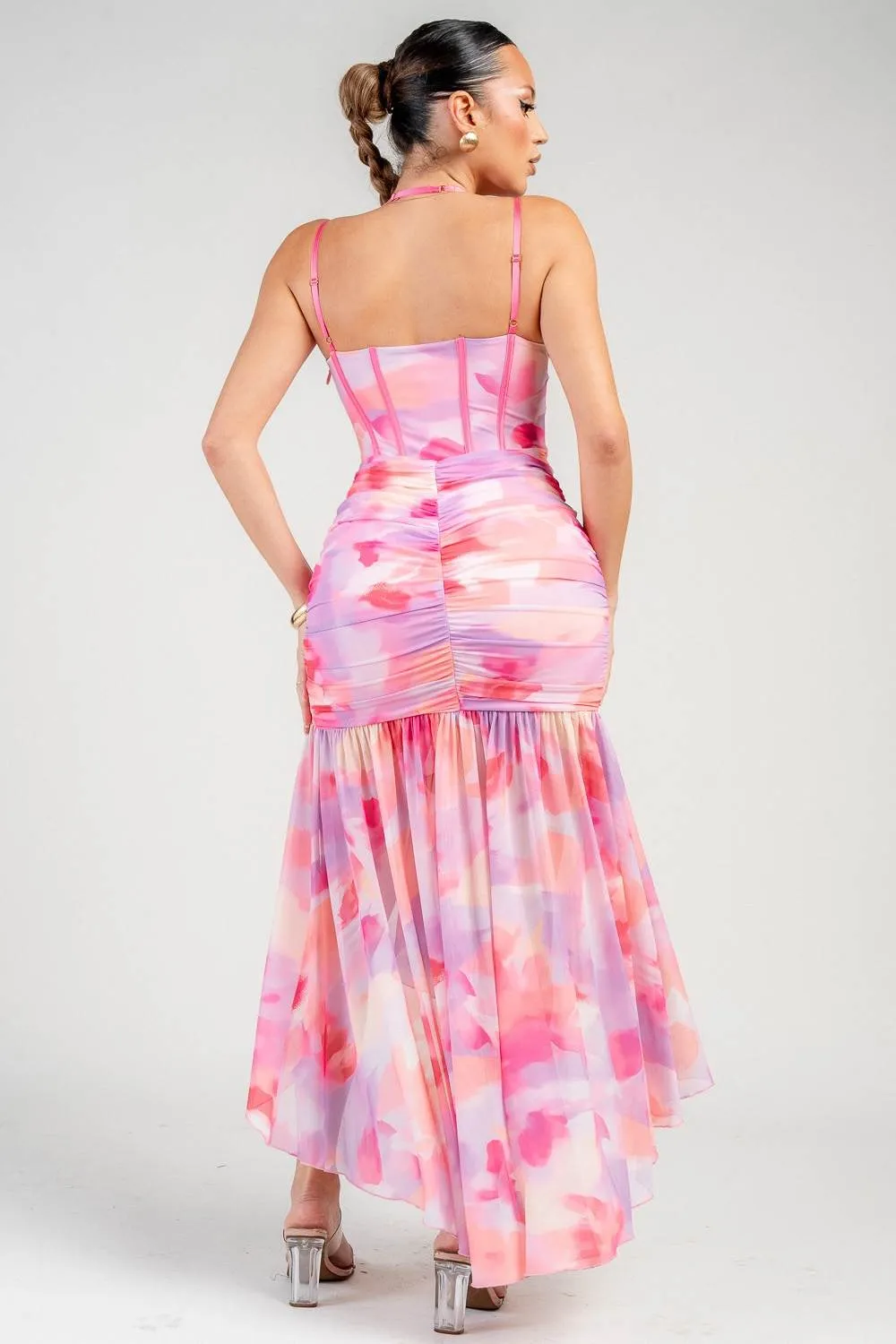 PD79452S / RUCHED ASYMMETRIC CORSET MAXI DRESS sold by privy product image thumbnail 3