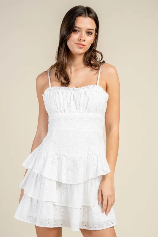 CD30841B / MULTI TIERED TUBE MINI DRESS sold by privy