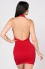SEXY HOTFIXS ITY HALTER NECK BACKLESS MINI DRESS sold by privy