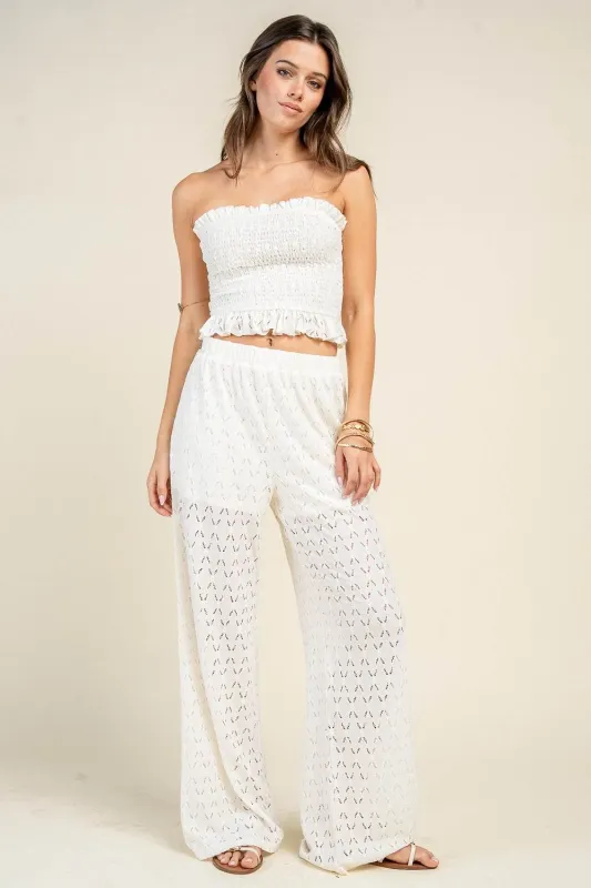 CS50058K / TUBE TOP AND PANTS SET made by privy