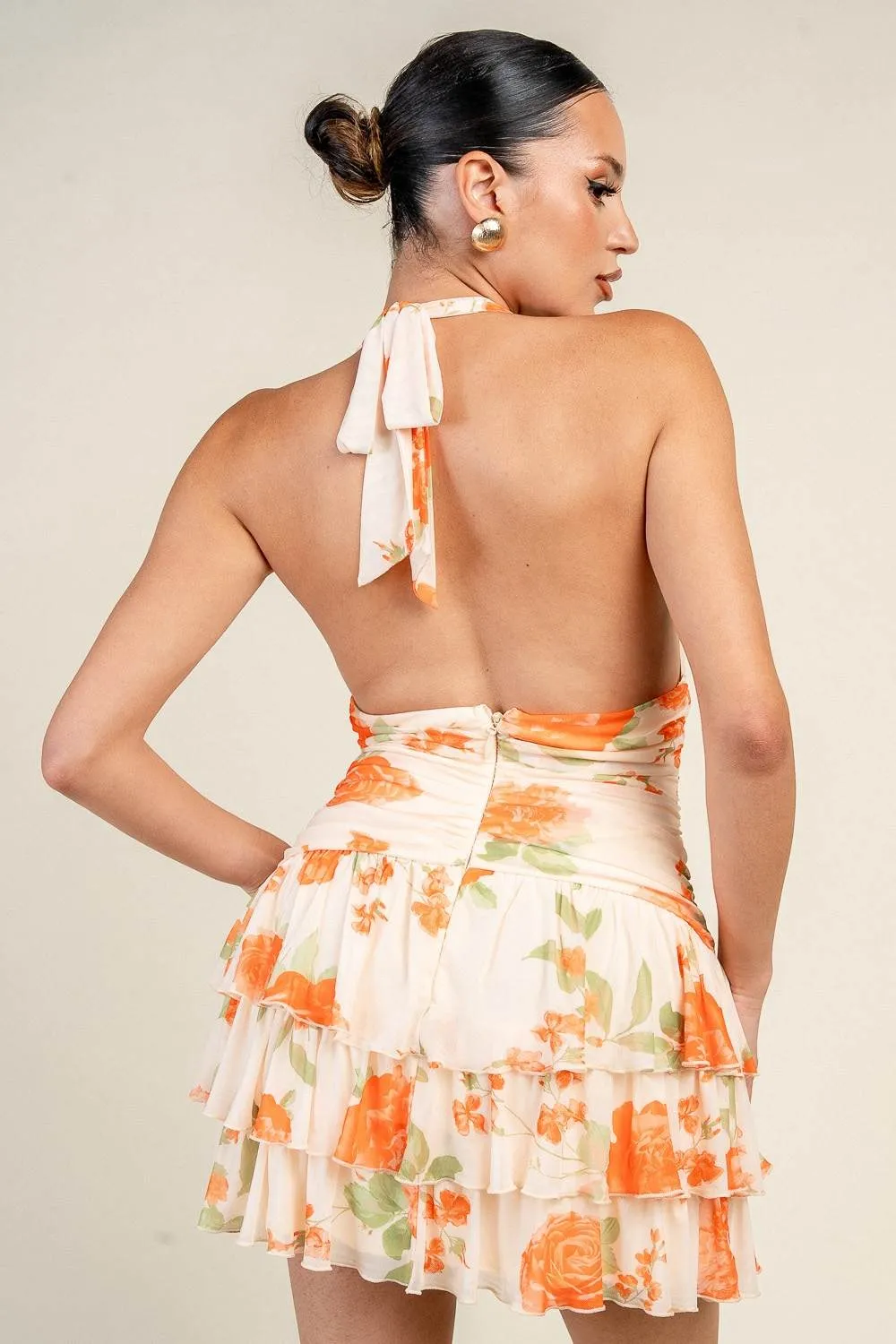 PD79576S / COWL HALTER NECK MINI DRESS sold by privy product image thumbnail 3