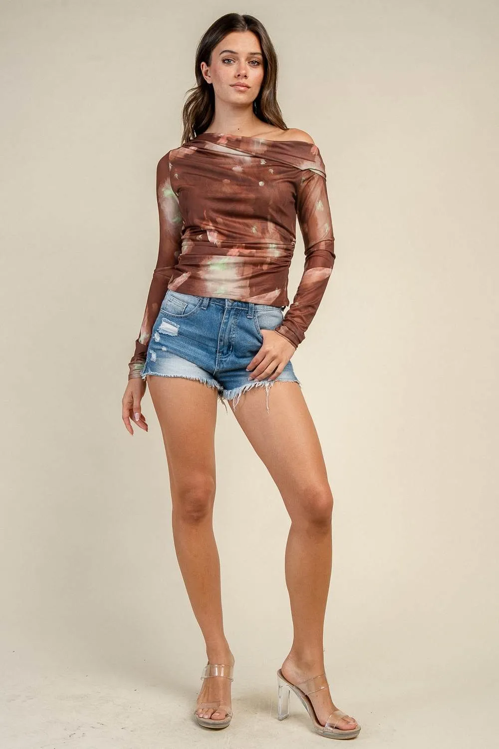 CT10926D / ASYMMETRIC ONE SHOULDER L/S TOP sold by privy product image thumbnail 5