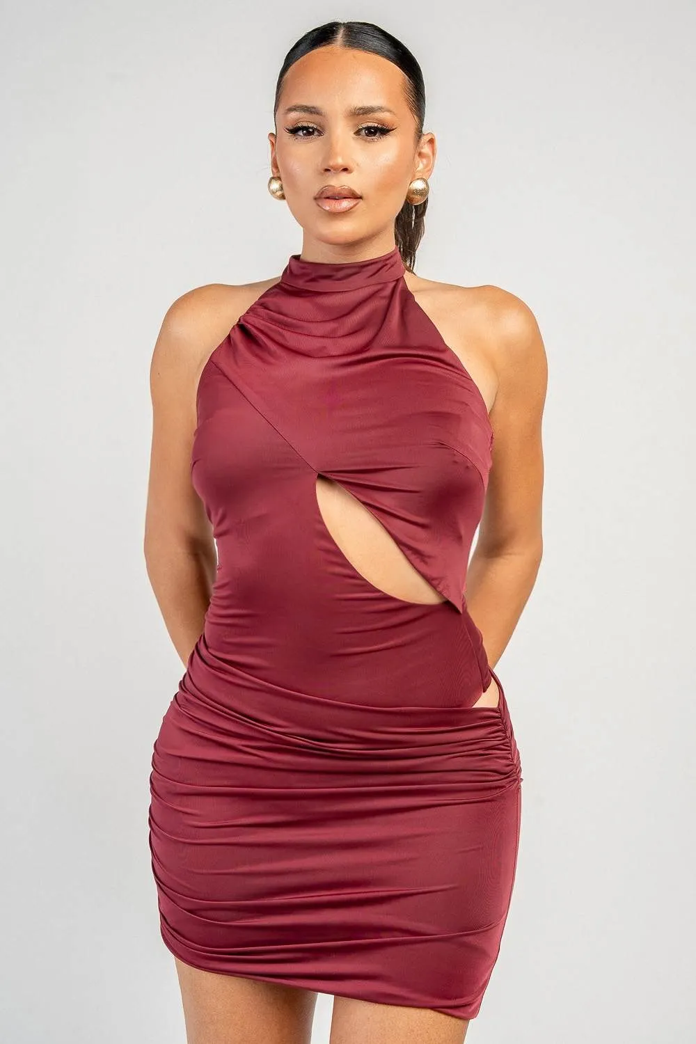 PD79945D / CUT-OUT MINI DRESS sold by privy product image thumbnail 4