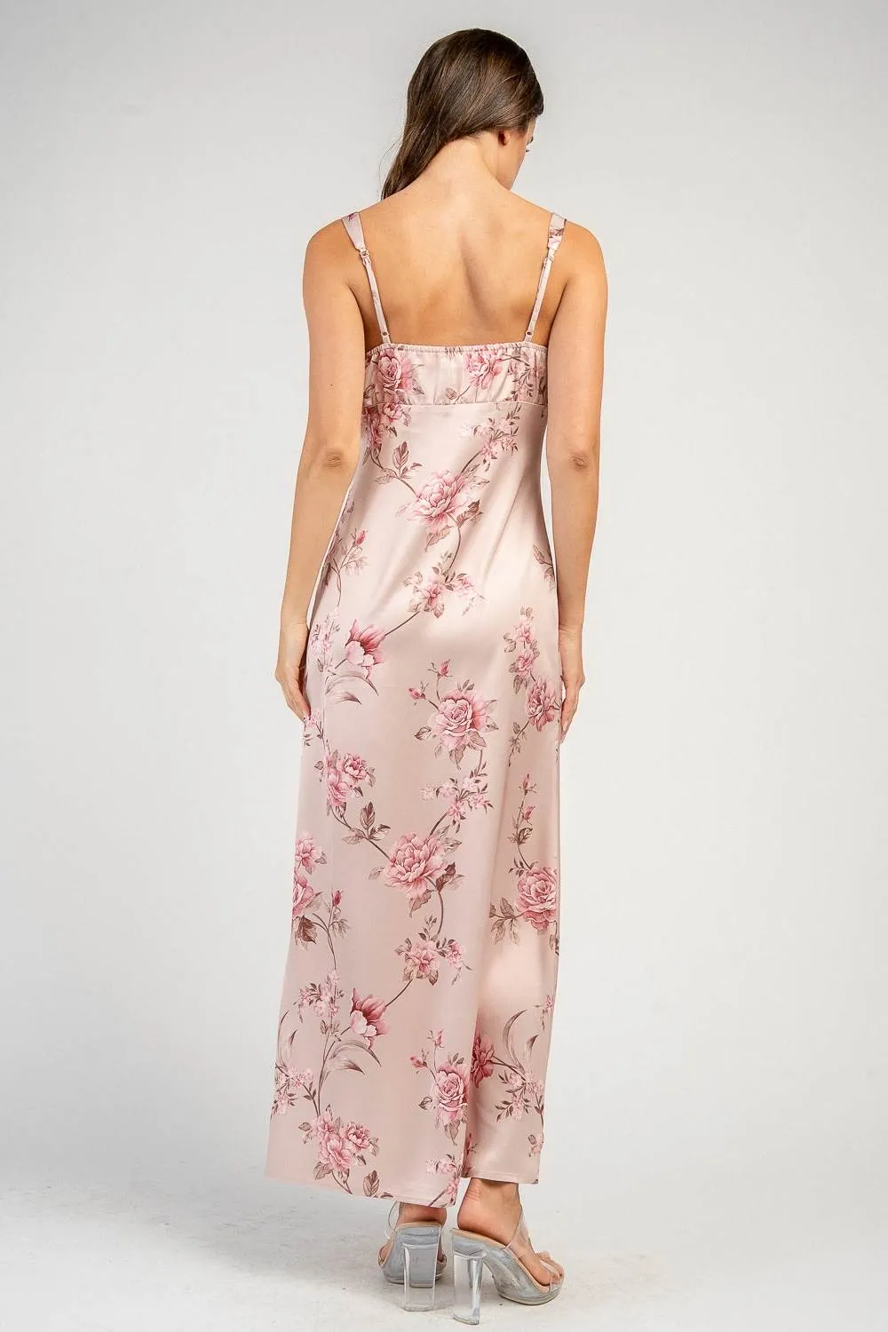 CD31006E / MAXI DRESS W/ FRONT SLIT AND TIE sold by privy product image thumbnail 3