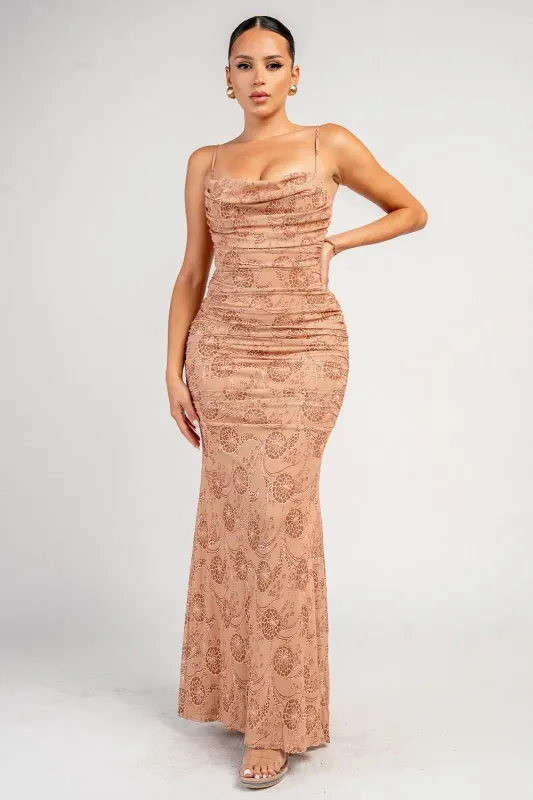 PD79814N / MAXI MERMAID DRESS made by privy