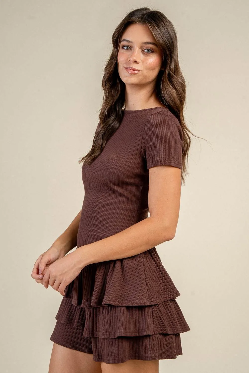 BJ7367N / FITTED AND FLAKE KNIT ROMPER sold by privy product image thumbnail 3