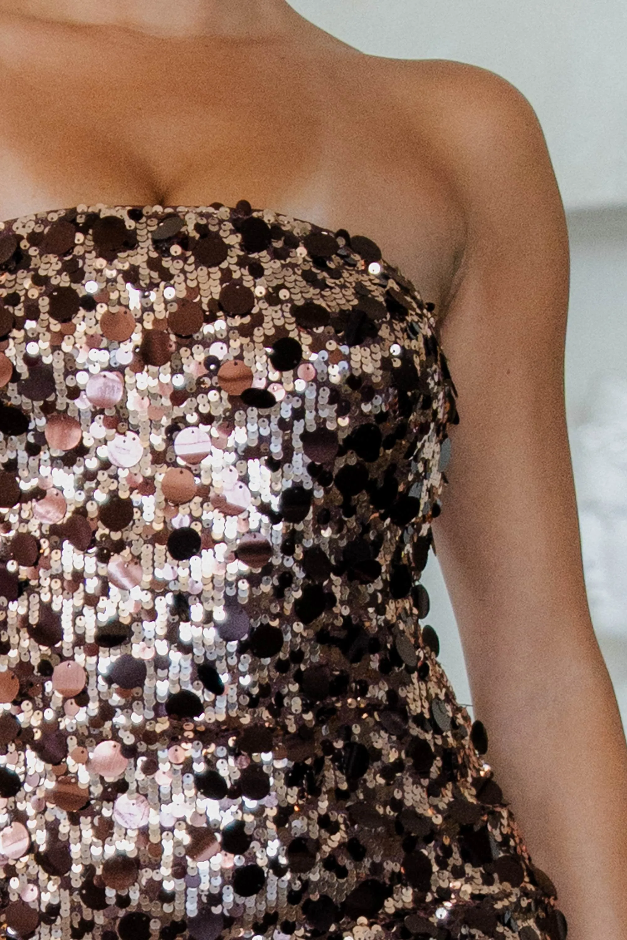 YD30511N / BOARDER SEQUIN SPANGLE MINI DRESS sold by privy product image thumbnail 5