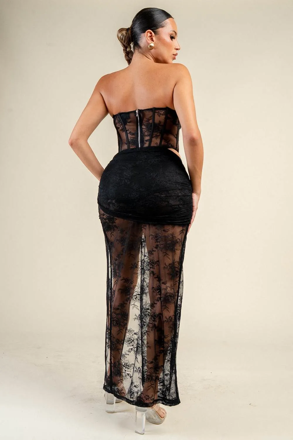YS5054E / LACE TWO PIECE SET sold by privy product image thumbnail 4