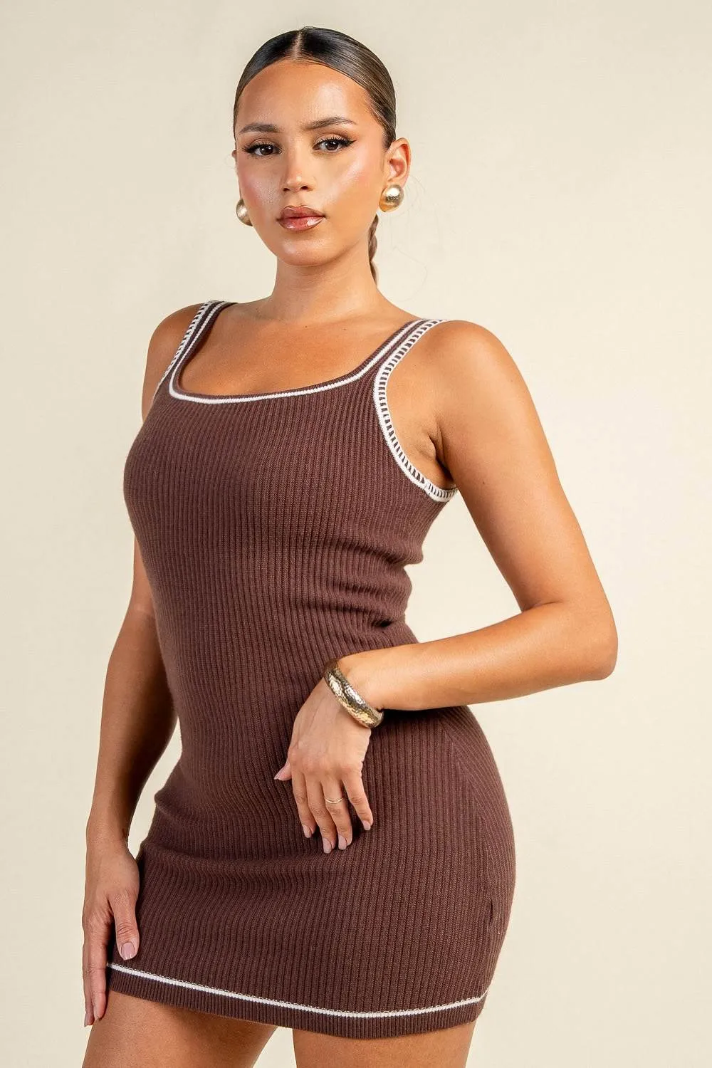 YD30597B / KNIT SWEATER DRESS sold by privy product image thumbnail 2