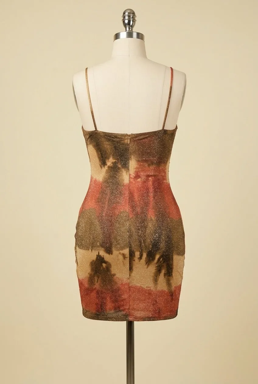 MPD1415 / GLITTER MESH PRINT MINI DRESS sold by privy product image thumbnail 5