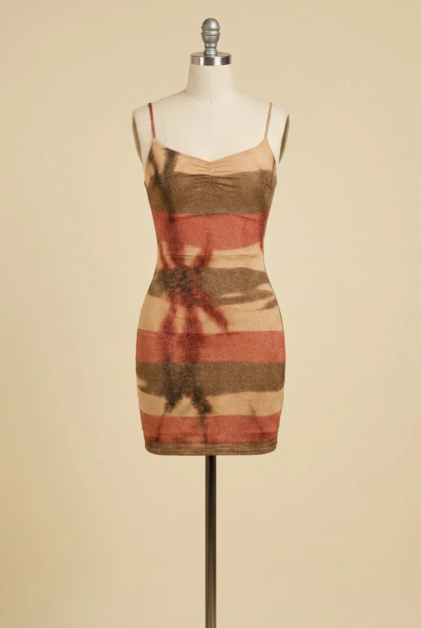 MPD1415 / GLITTER MESH PRINT MINI DRESS sold by privy product image thumbnail 4
