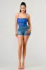 LUXE HEAVY CRYSTAL LACE CONTRAST BODYSUIT sold by privy