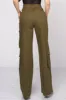 TWILL COTTON POCKETS FULL LENGTH CARGO PANTS sold by privy