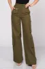 TWILL COTTON POCKETS FULL LENGTH CARGO PANTS sold by privy