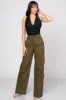 TWILL COTTON POCKETS FULL LENGTH CARGO PANTS sold by privy