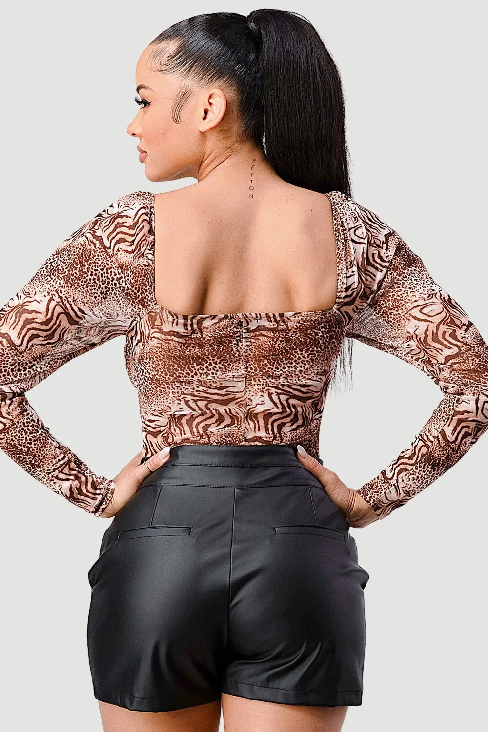 SEXY ANIMAL PRINT SWEETHEART BODYSUIT sold by privy product image thumbnail 4