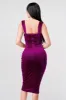 SEXY VELVET DRESS ALL OVER EMBELLISH MIDI DRESS sold by privy
