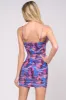 SEXY ABSTRACT MESH PRINT CAMI MINI DRESS sold by privy