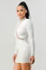 LUX STRETCH SEE-THRU RHINESTONES MOCK MINI DRESS sold by privy