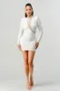 LUX STRETCH SEE-THRU RHINESTONES MOCK MINI DRESS sold by privy