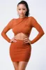 CROSSED-FRONT SHEER CROPPED TOP AND SKIRT SET sold by privy
