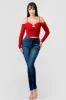 LUXE MESH SWEETHEART KEYHOLE COLD SHOULDER TOP sold by privy