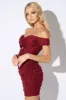 LUXE METALLIC KEHOLE OFF SHOULDER BODYCON MINI DRESS sold by privy