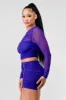 SEXY MESH RHINESTONES RUCHED CROP TOP & SKIRT SETS sold by privy