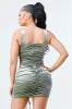 LUX VELVET SWEETHEART RUCHED BODYCON DRESS sold by privy