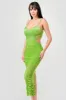 LUXE STRETCH SATIN BUSTIER RUCHED MESH MIDI DRESS sold by privy