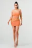 SEXY MESH PRINT GOLD HOOK SLEEVELESS MINI DRESS sold by privy