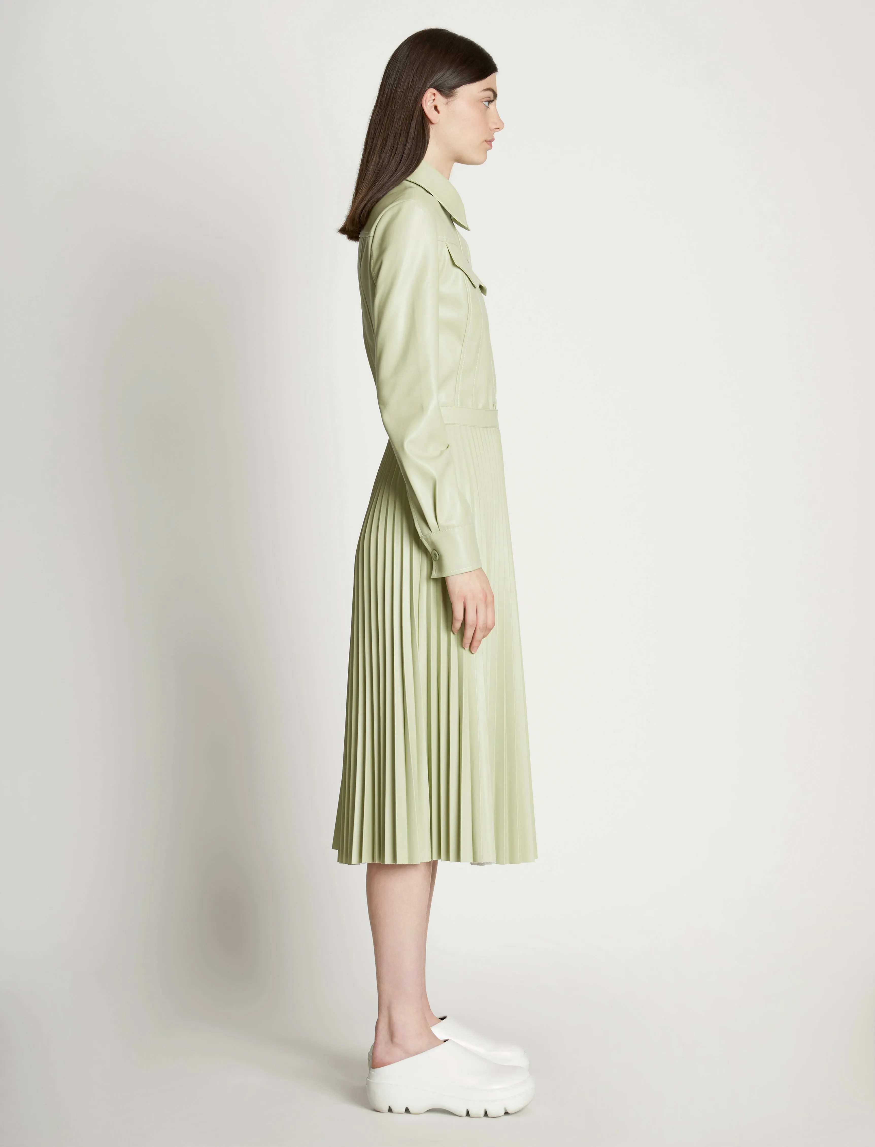 Faux Leather Tapered Shirt sold by Proenza Schouler product image thumbnail 4