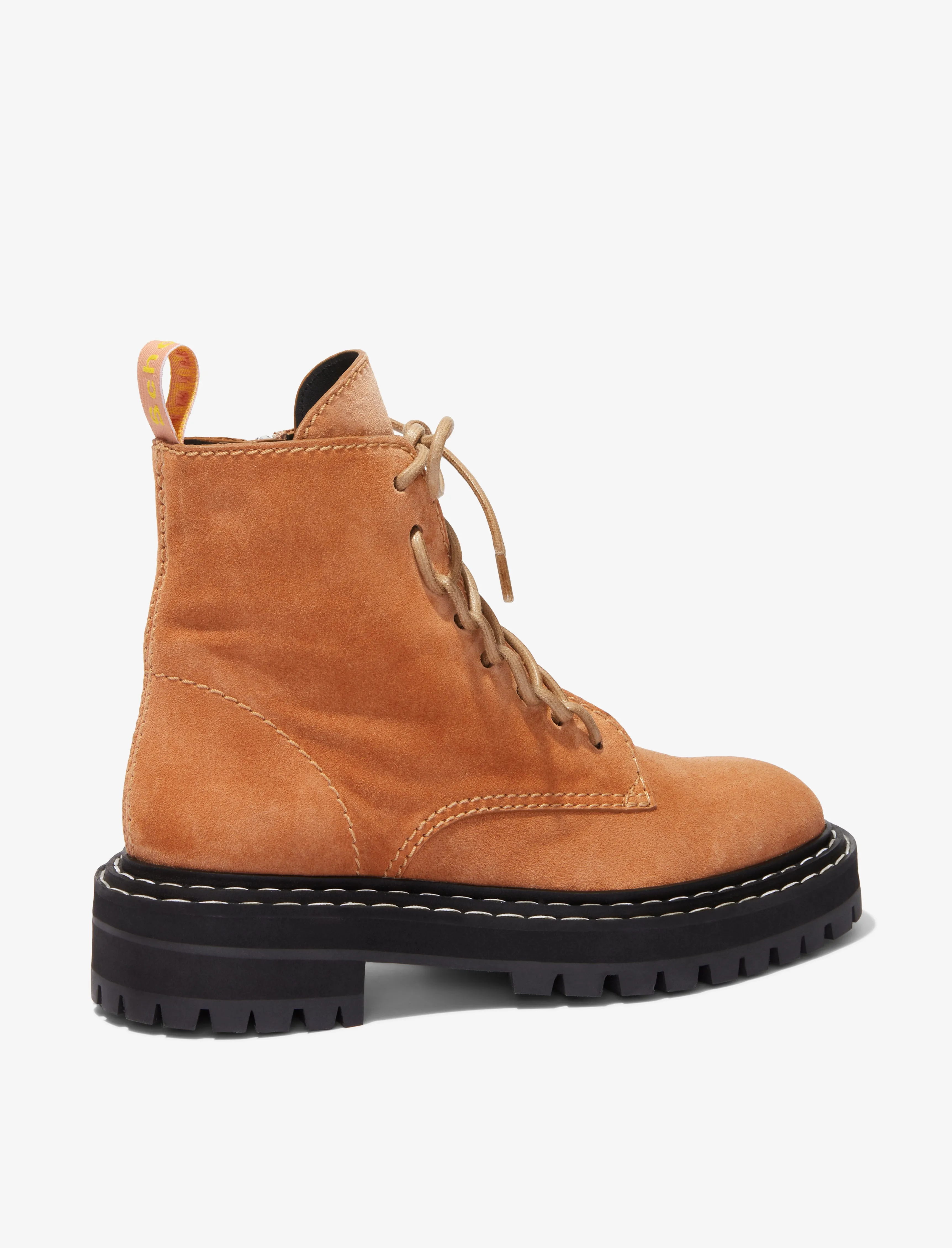 Suede Lug Sole Combat Boots sold by Proenza Schouler product image thumbnail 3