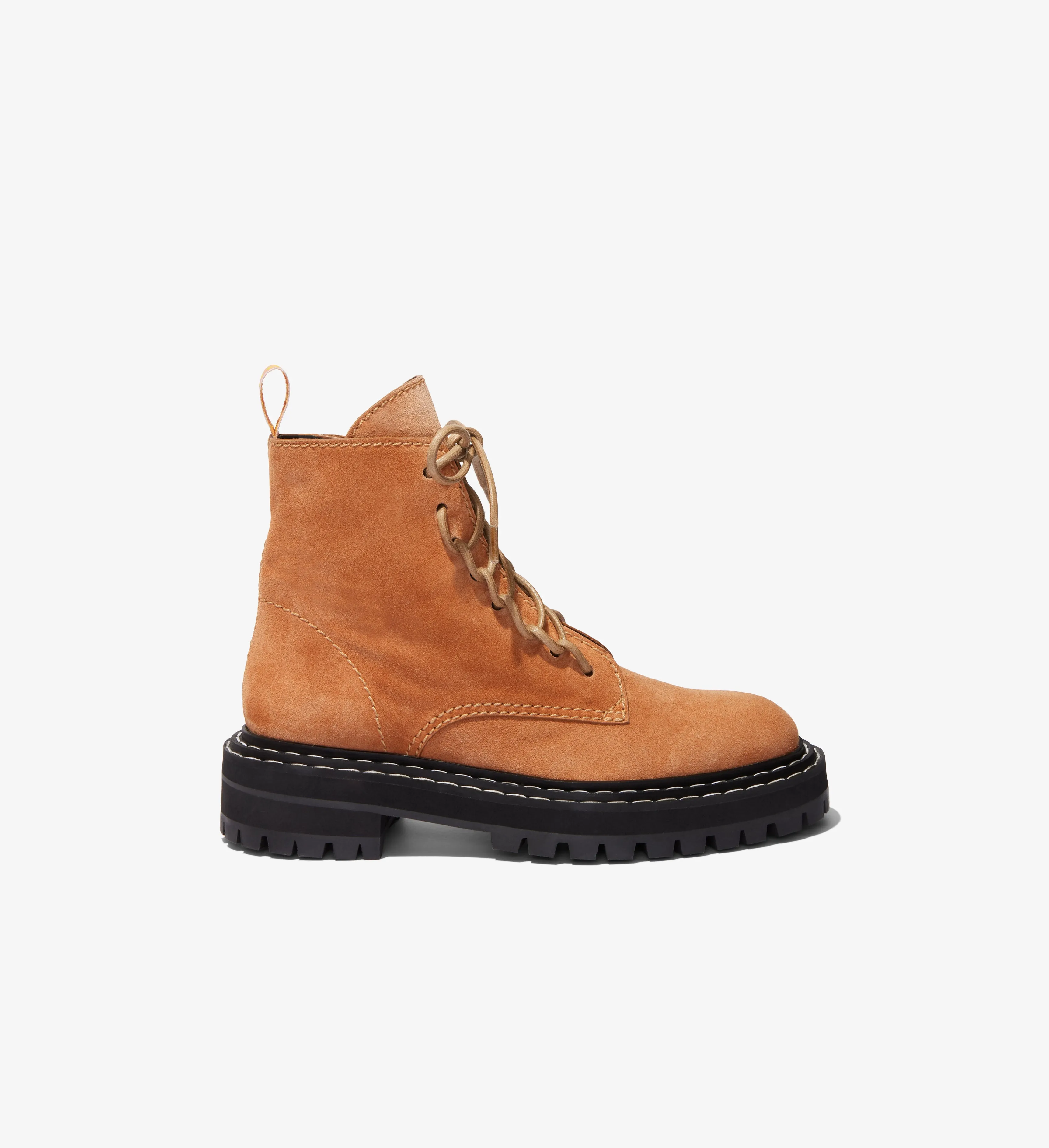 Suede Lug Sole Combat Boots sold by Proenza Schouler