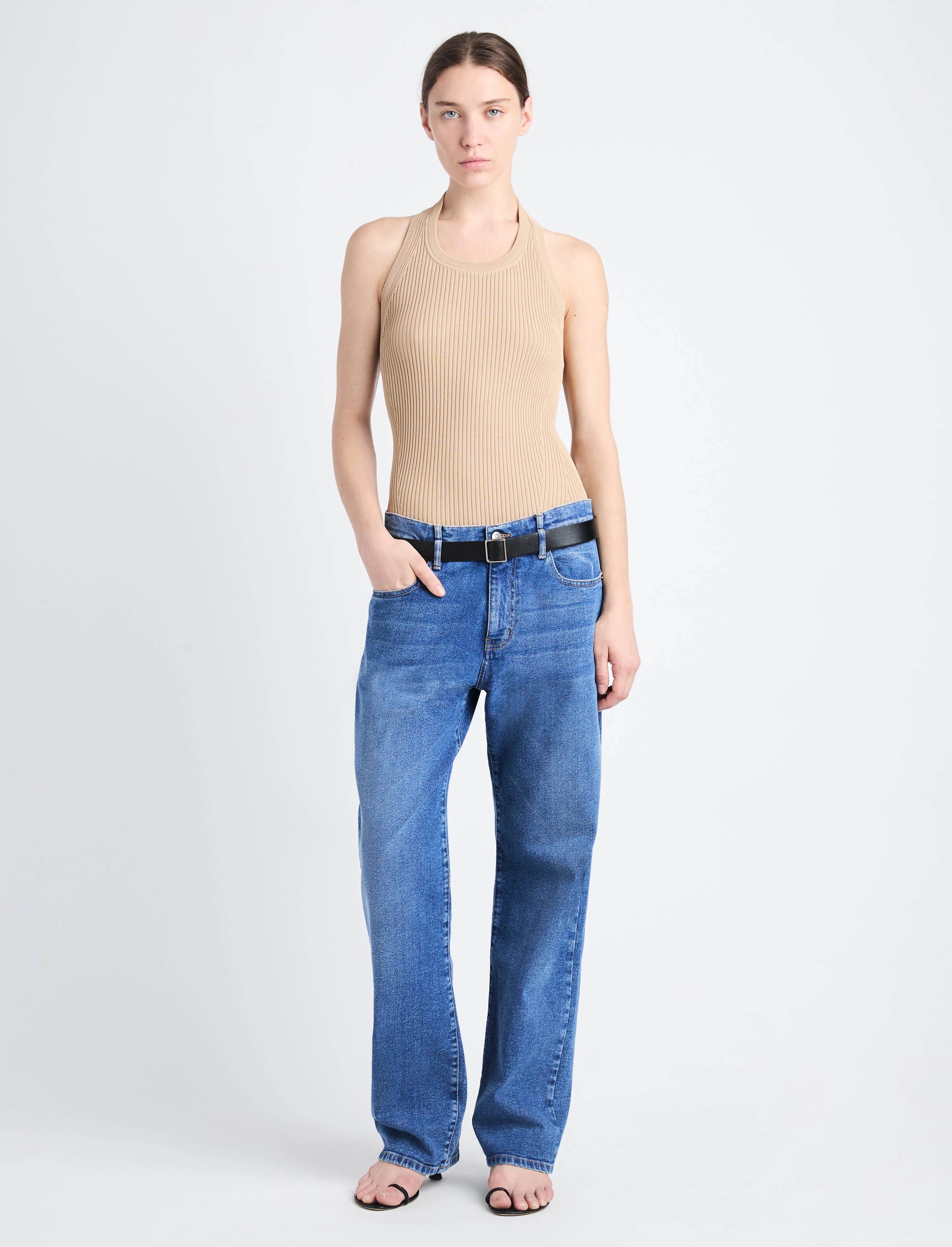 Gloria Top in Viscose Rib sold by Proenza Schouler product image thumbnail 3