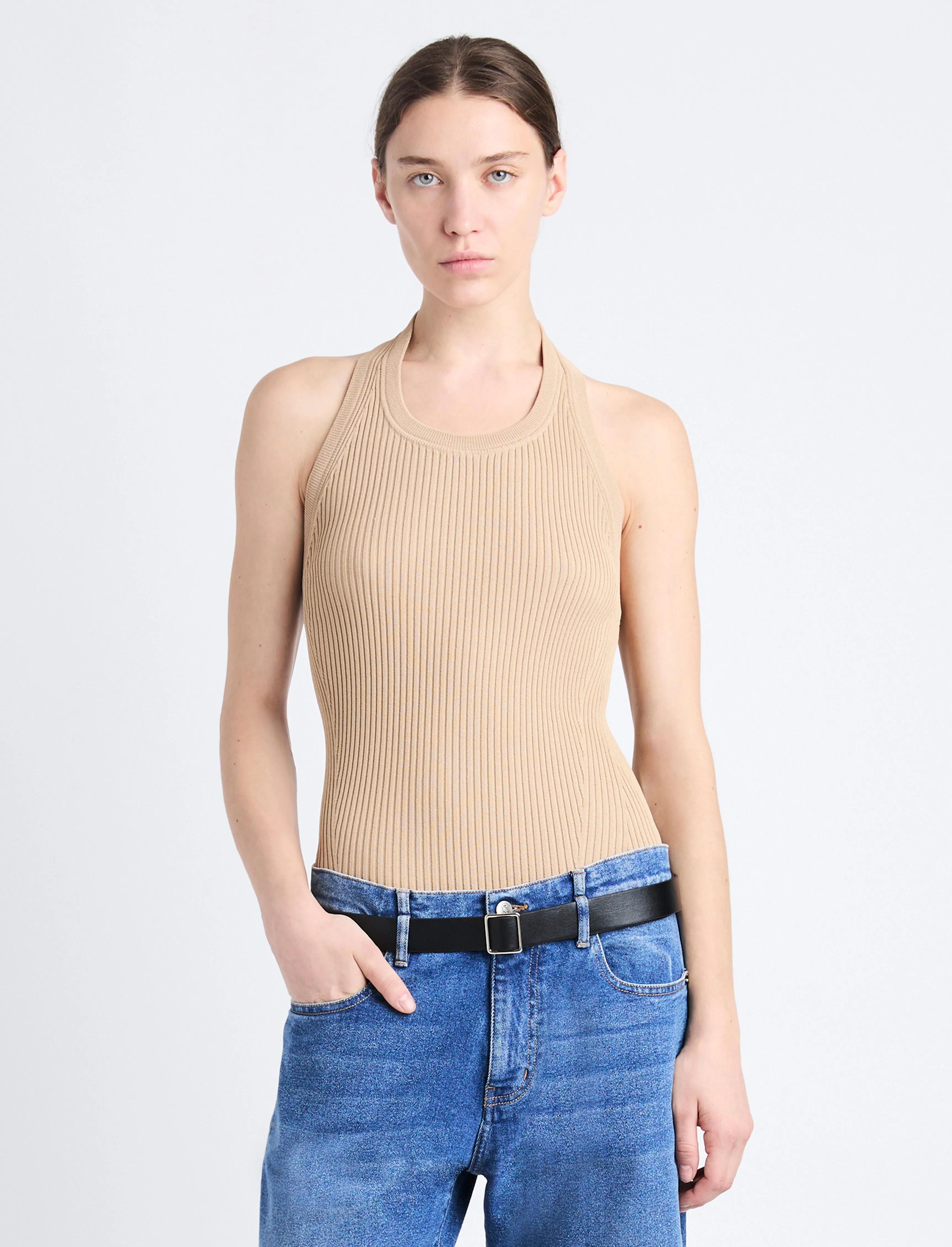 Gloria Top in Viscose Rib sold by Proenza Schouler product image thumbnail 2