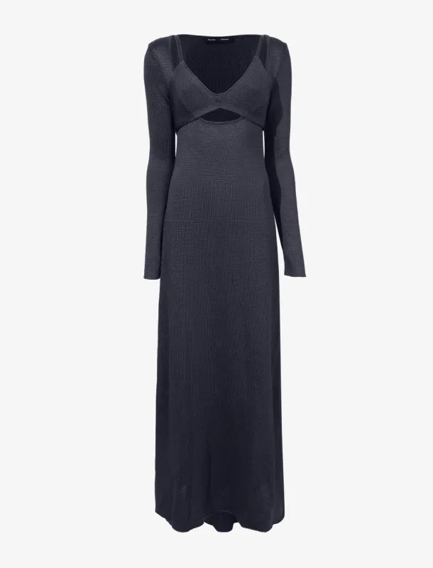 Nalani Dress in Lacquered Viscose sold by Proenza Schouler