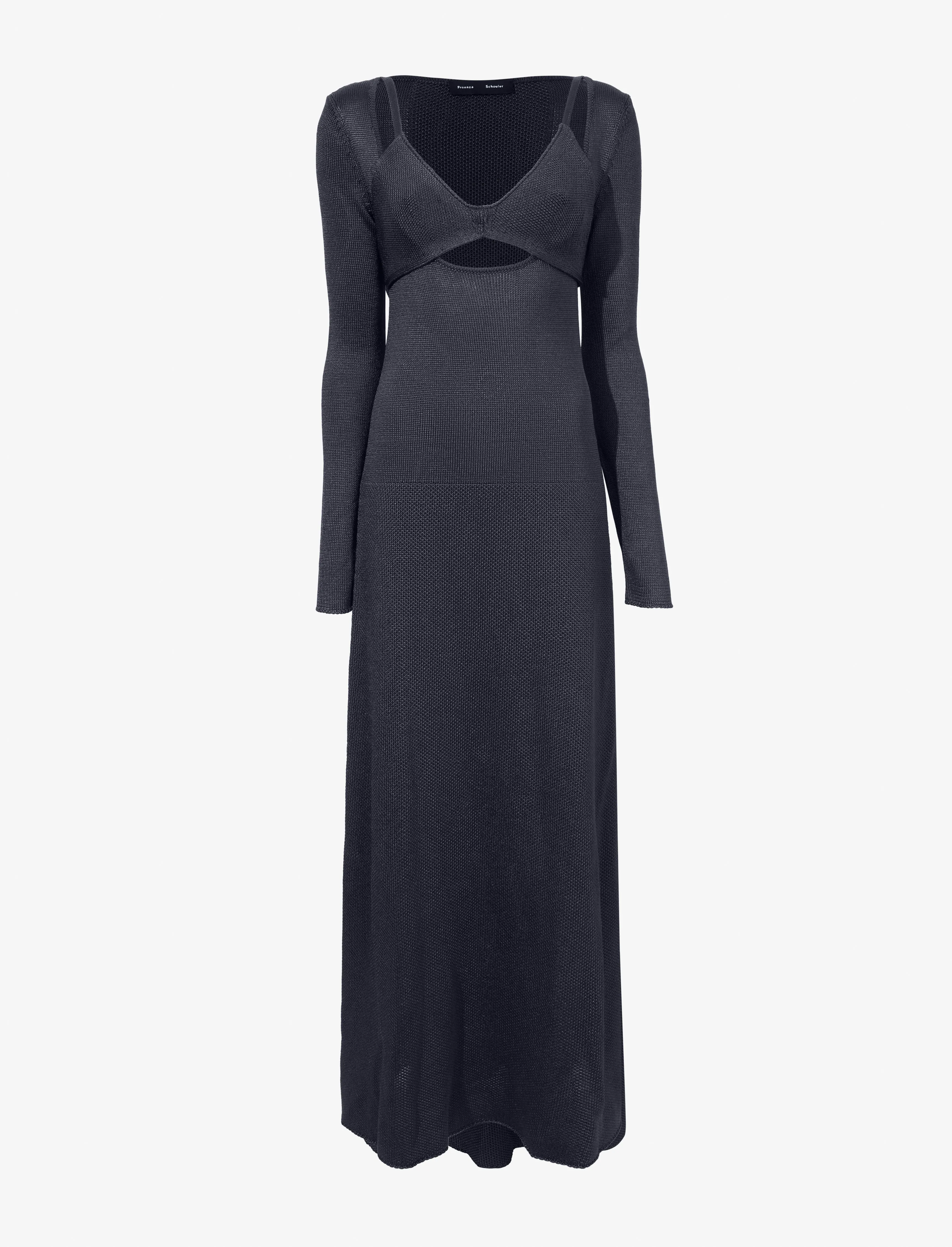 Nalani Dress in Lacquered Viscose sold by Proenza Schouler