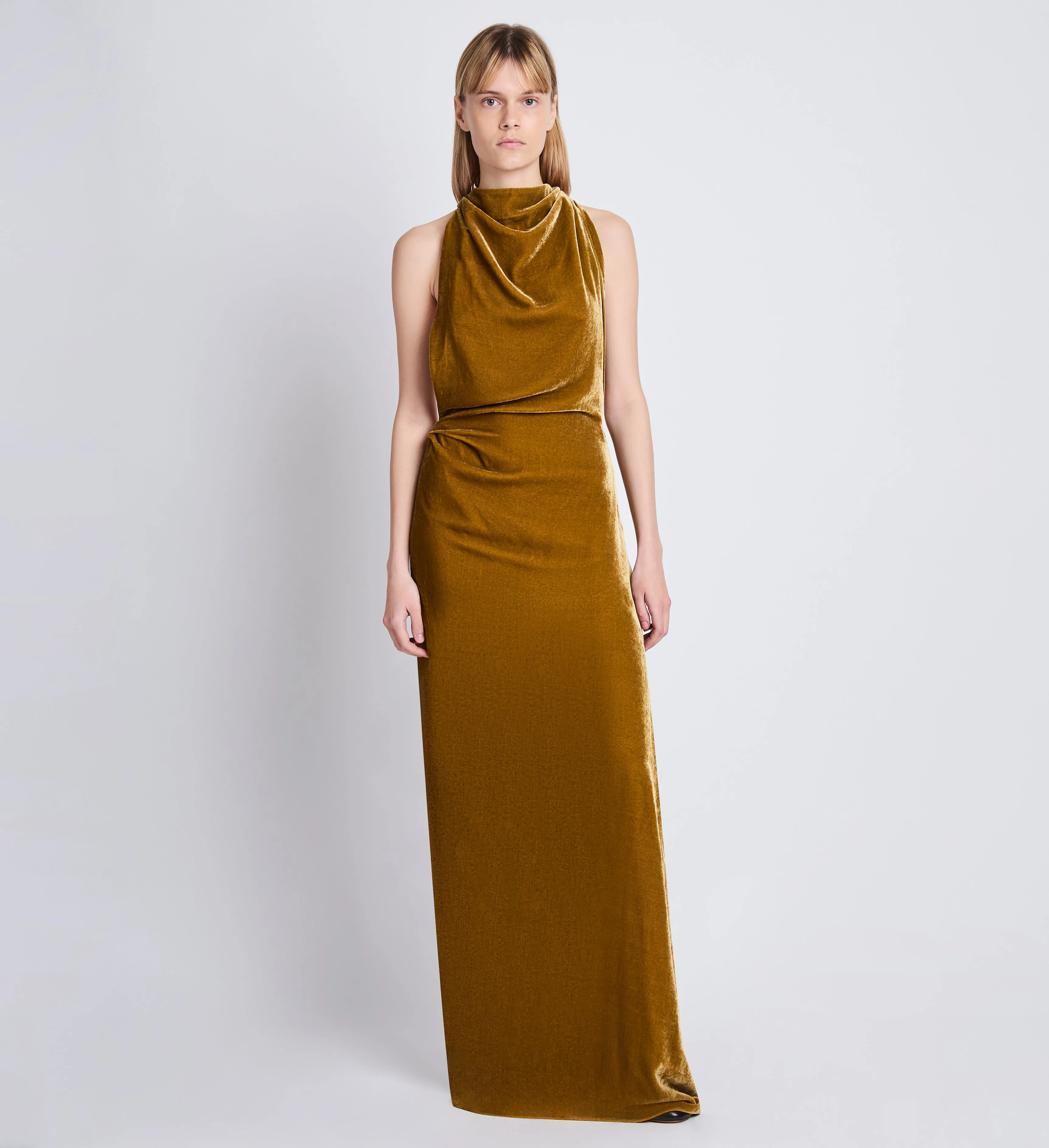 Faye Backless Twist Back Dress in Velvet sold by Proenza Schouler product image thumbnail 2