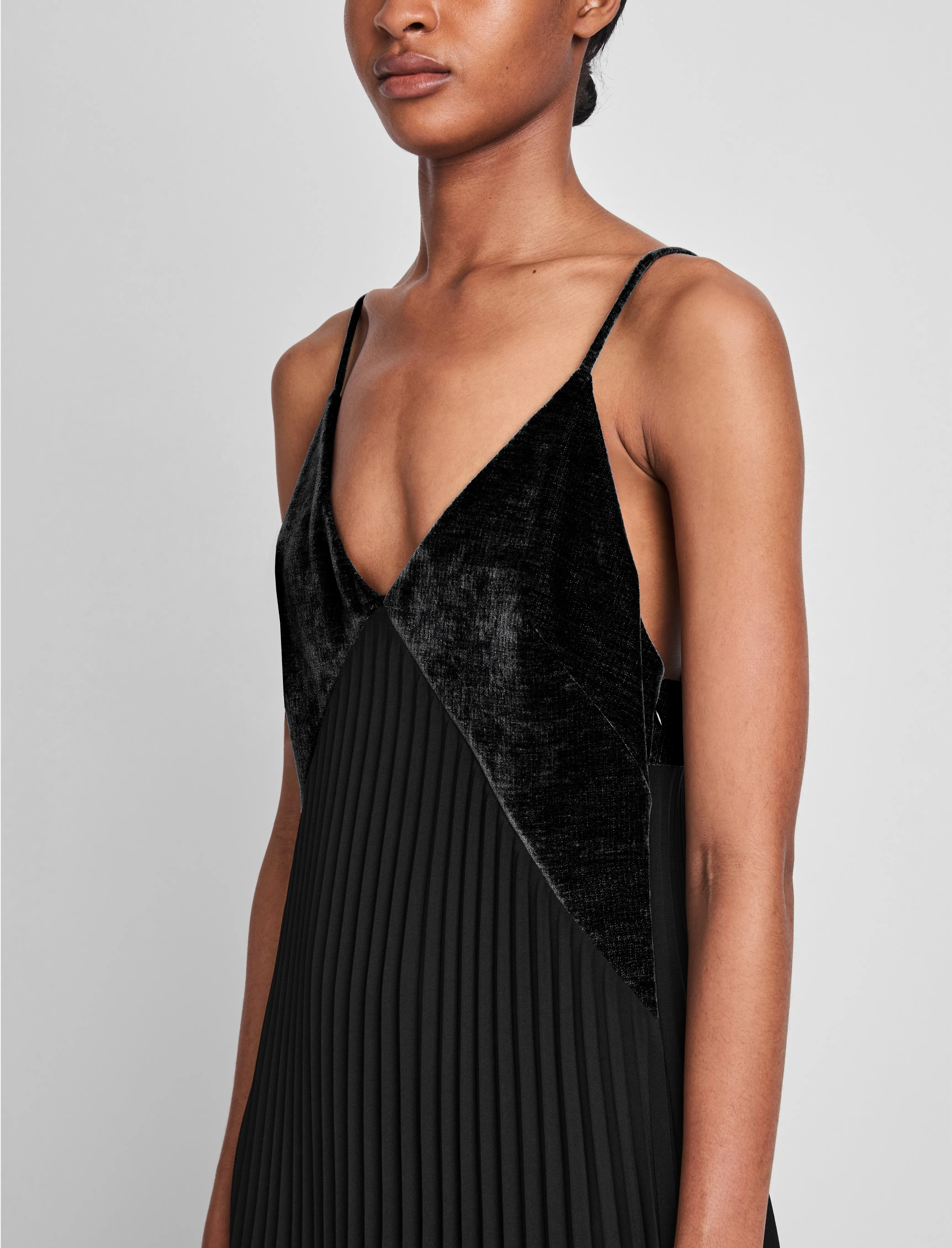 Wren Dress in Pleated Crepe sold by Proenza Schouler product image thumbnail 5