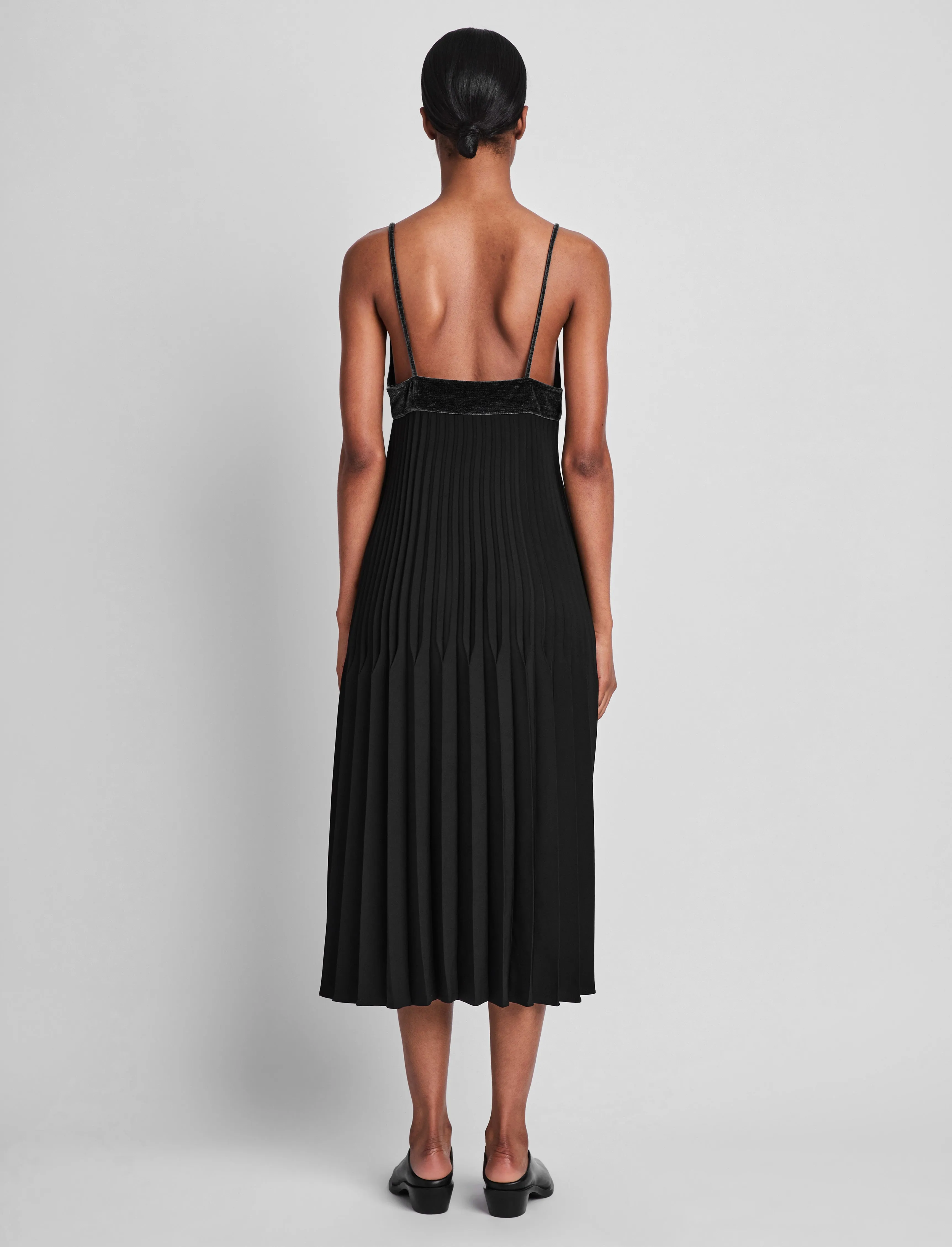 Wren Dress in Pleated Crepe sold by Proenza Schouler product image thumbnail 4
