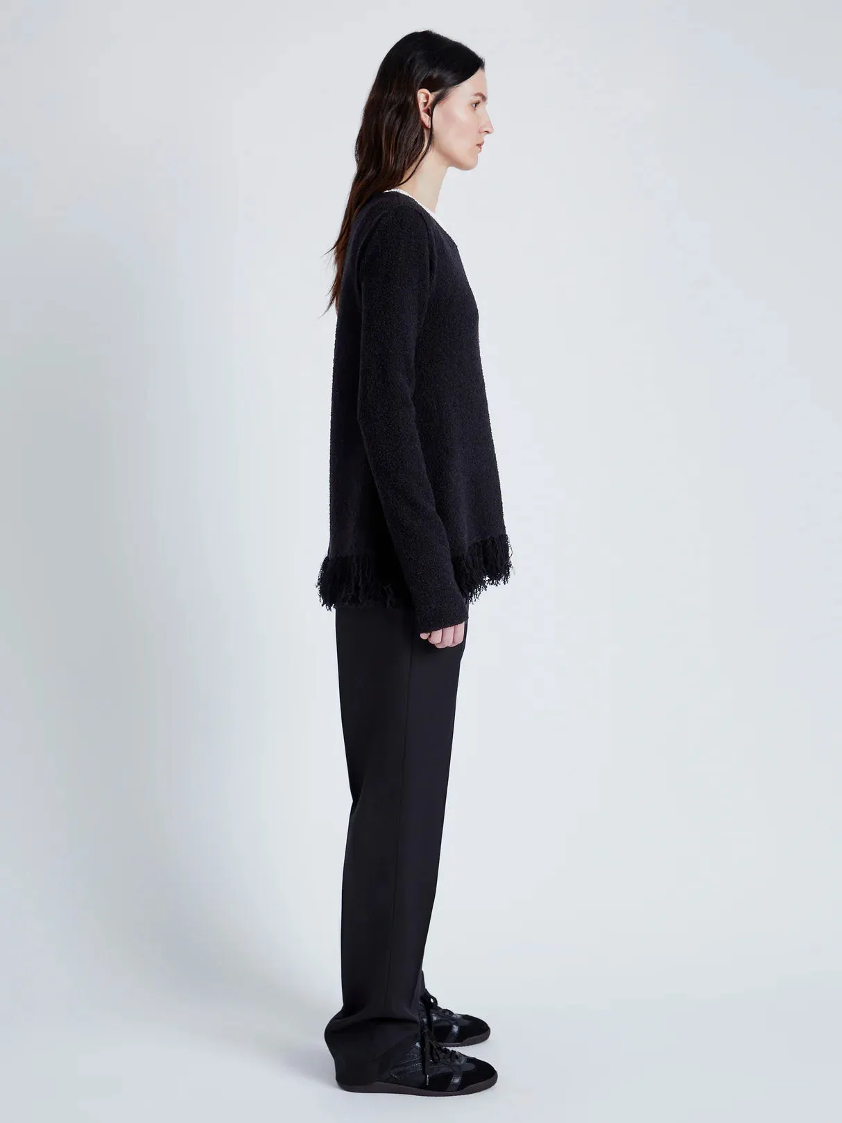 Whitney Sweater in Textured Knits - BLACK sold by Proenza Schouler product image thumbnail 4