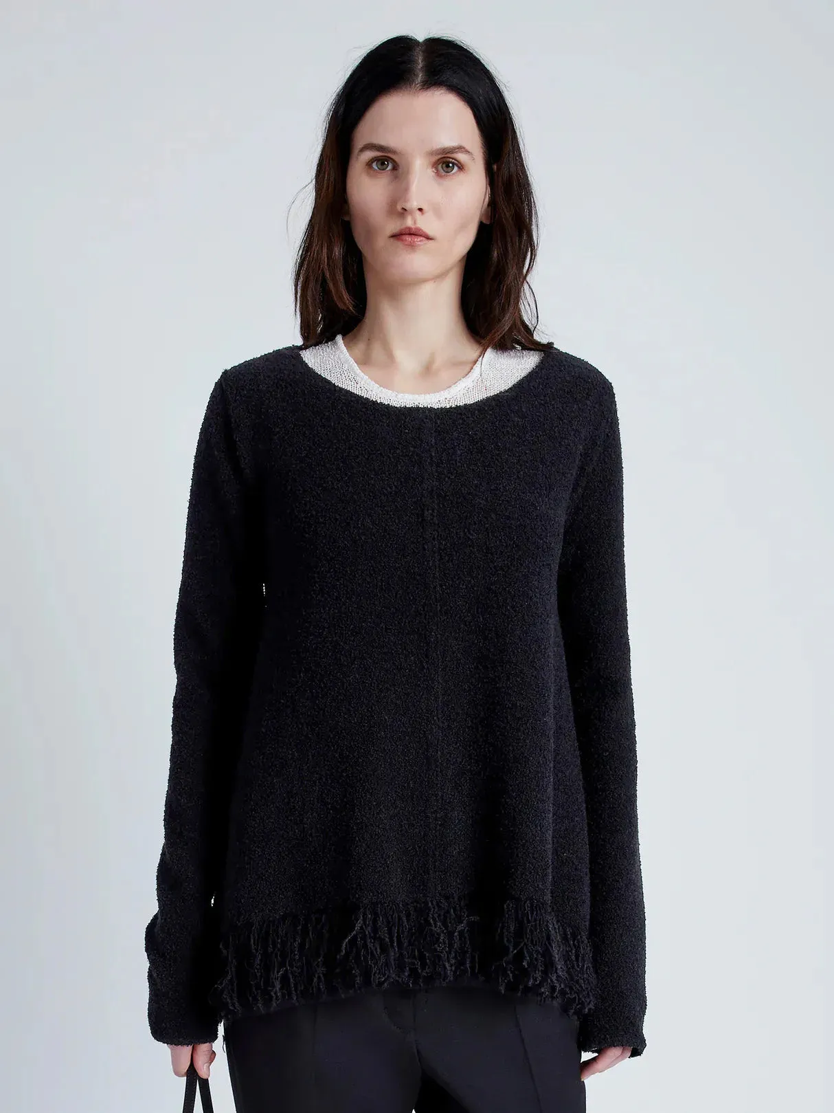 Whitney Sweater in Textured Knits - BLACK sold by Proenza Schouler product image thumbnail 2