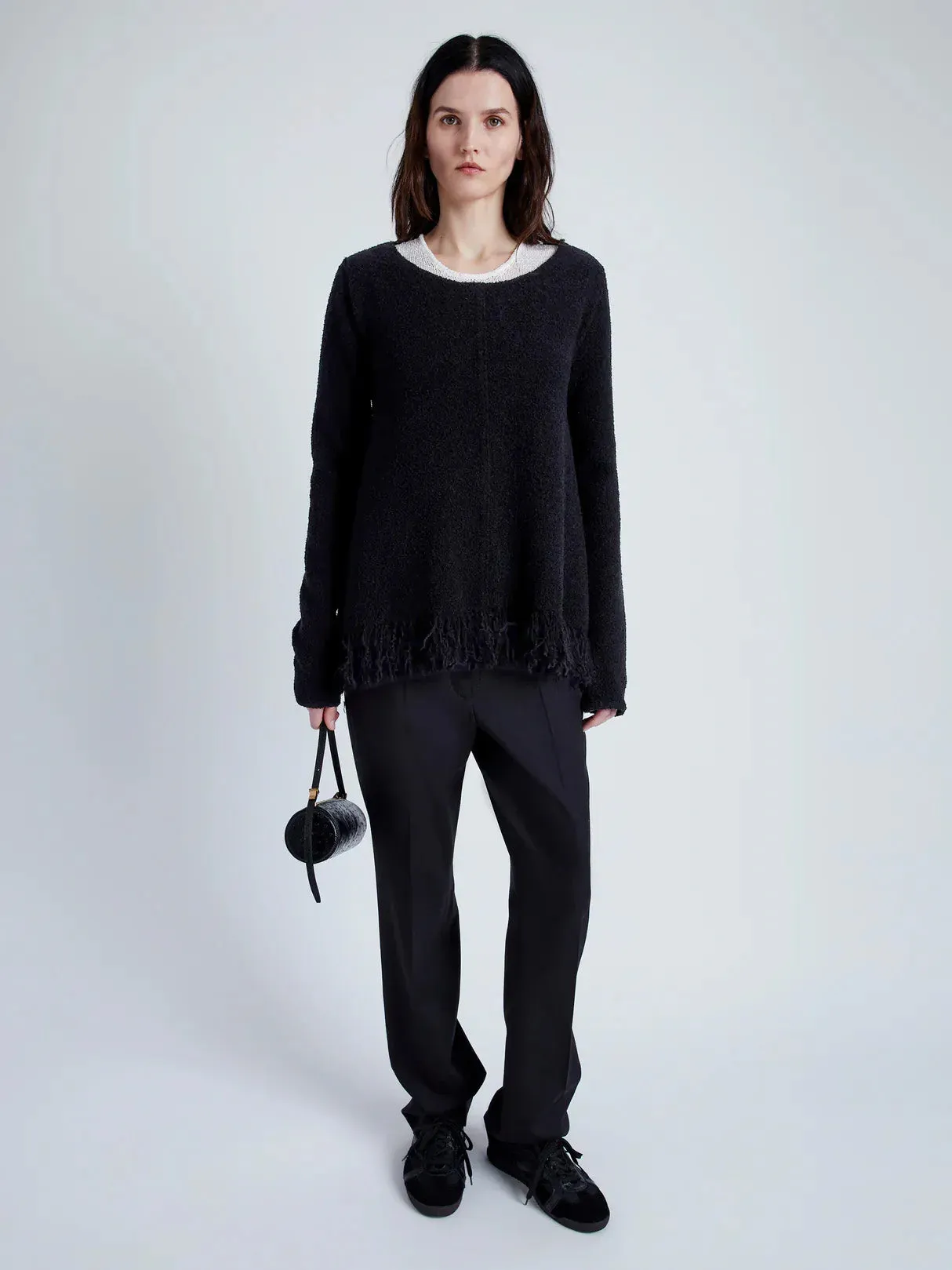 Whitney Sweater in Textured Knits - BLACK sold by Proenza Schouler product image thumbnail 3