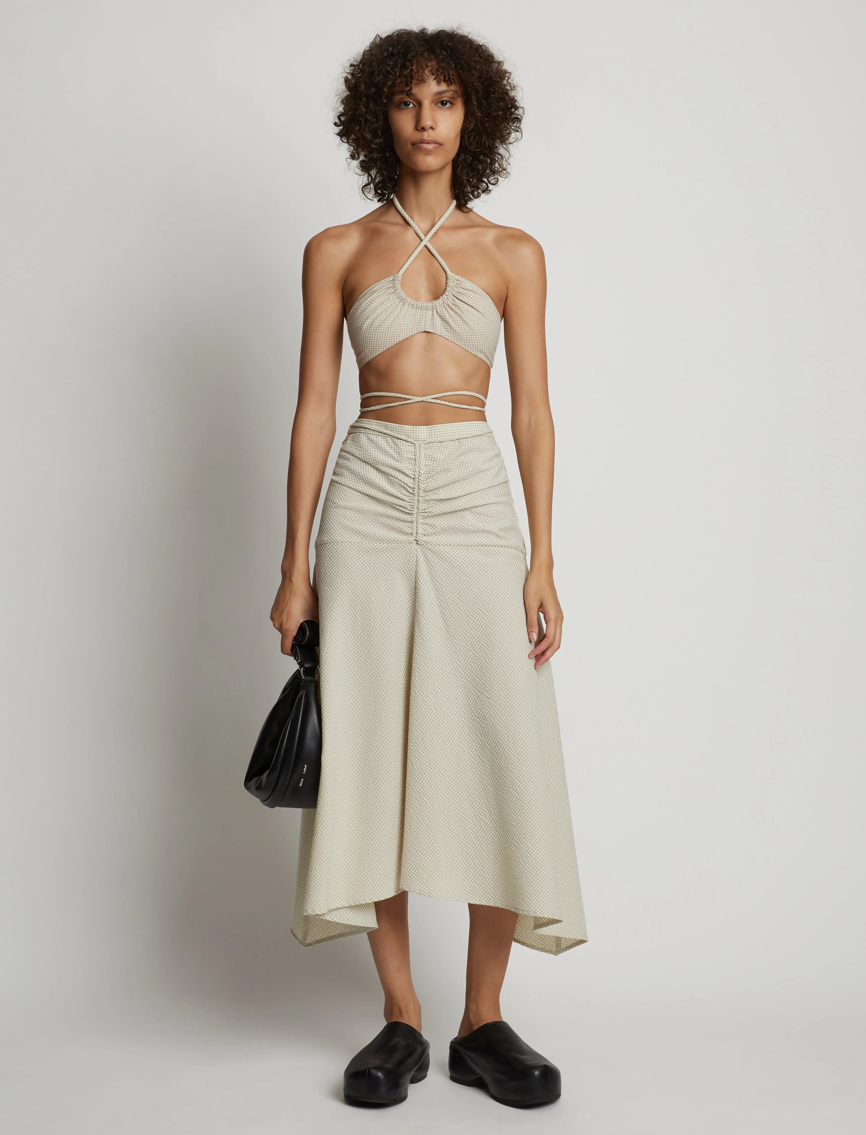 Gingham Halter Bralette sold by Proenza Schouler product image thumbnail 3