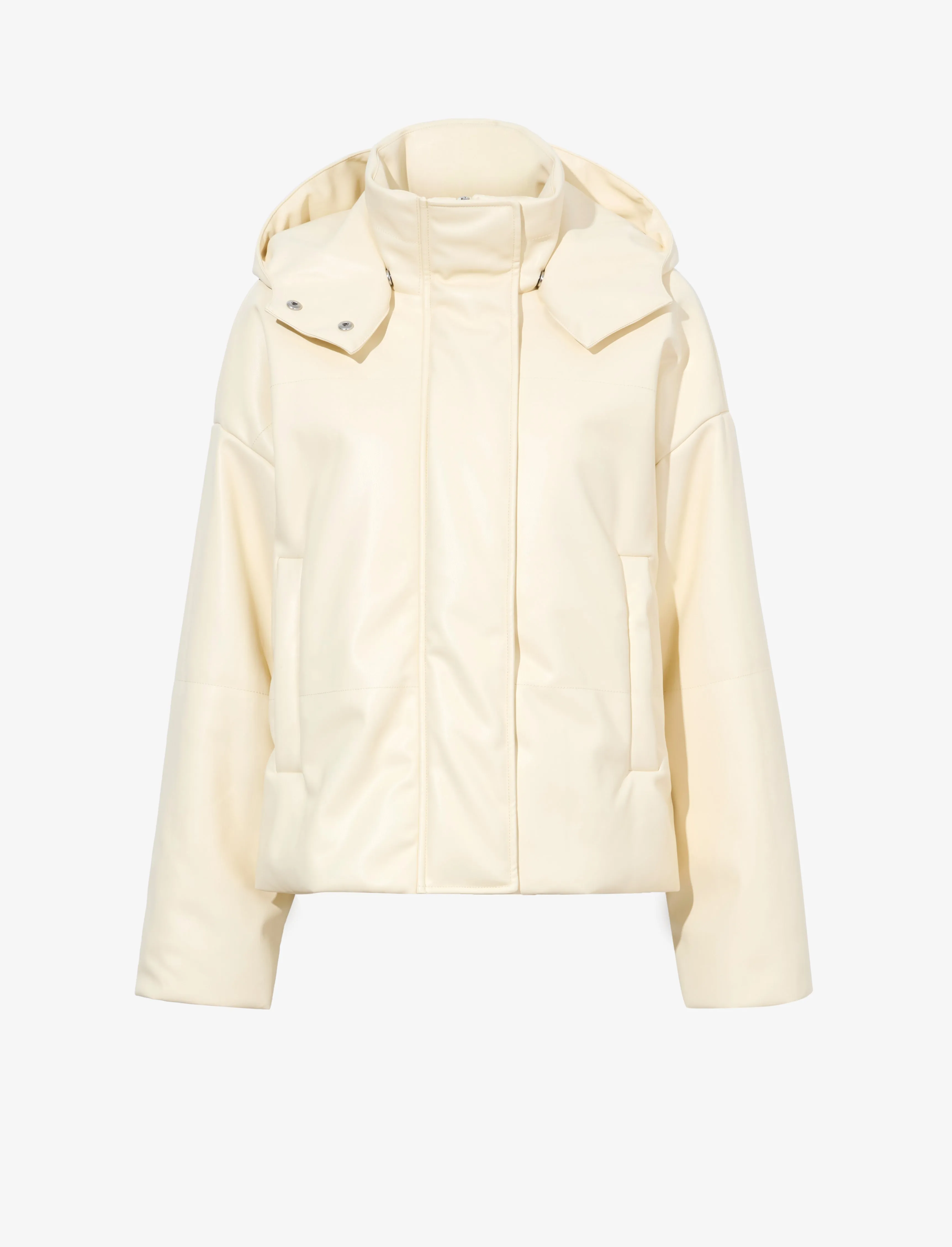 Daylia Puffer Jacket in Faux Leather sold by Proenza Schouler