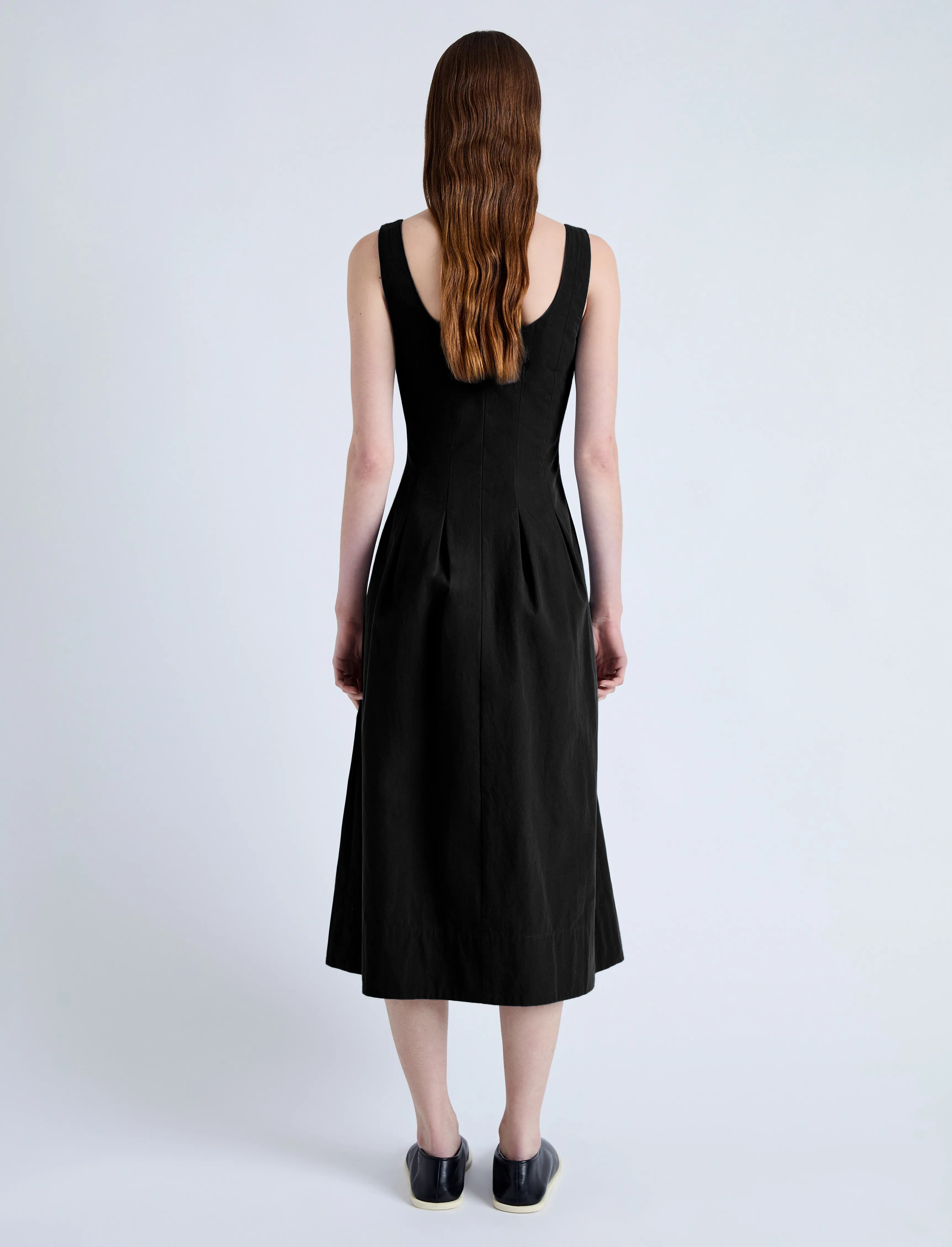 Shelby Dress in Solid Cotton Linen sold by Proenza Schouler product image thumbnail 4