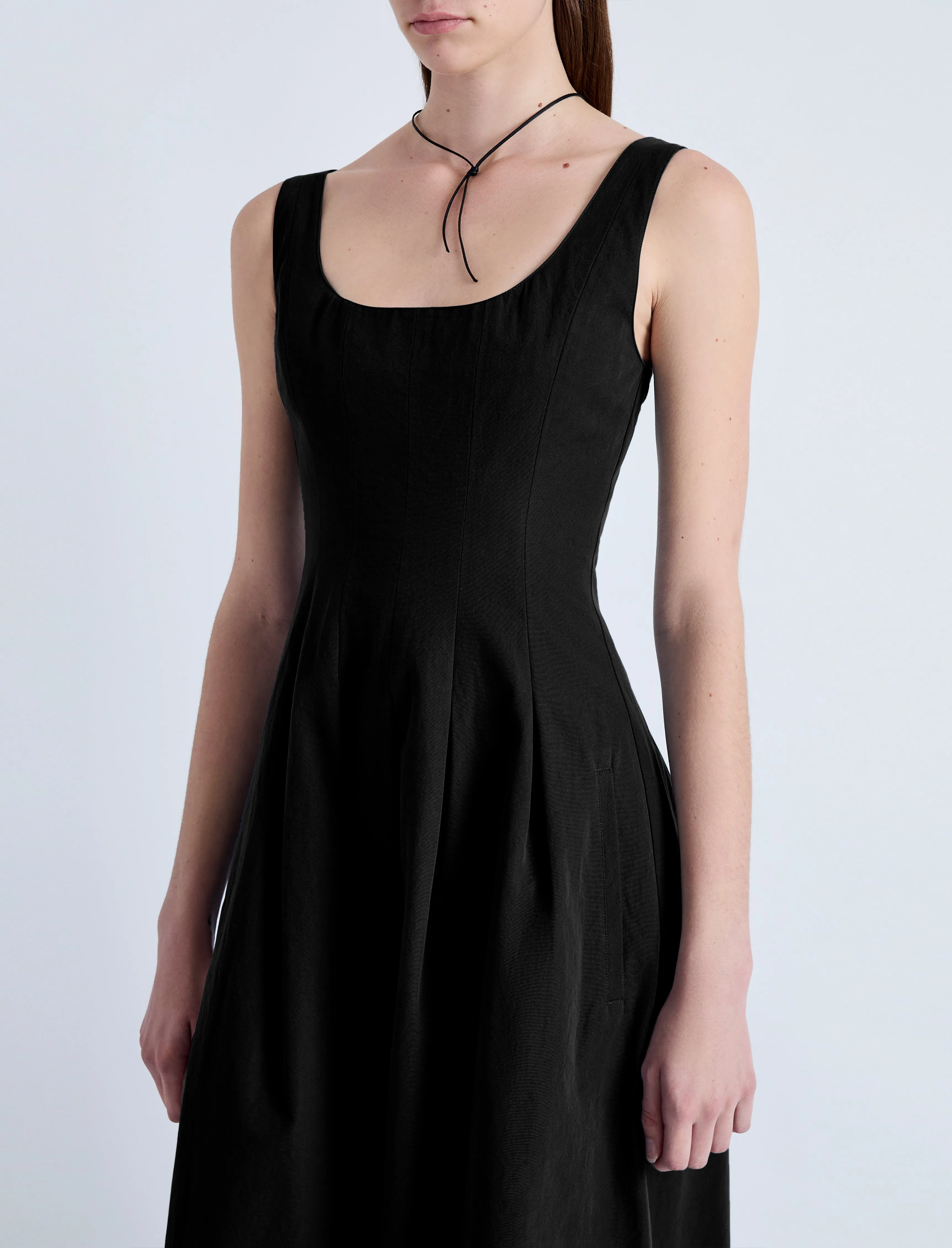 Shelby Dress in Solid Cotton Linen sold by Proenza Schouler product image thumbnail 5